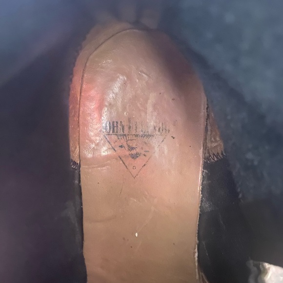 John Fluevog Black Babette Leather Boots - Picture 6 of 8